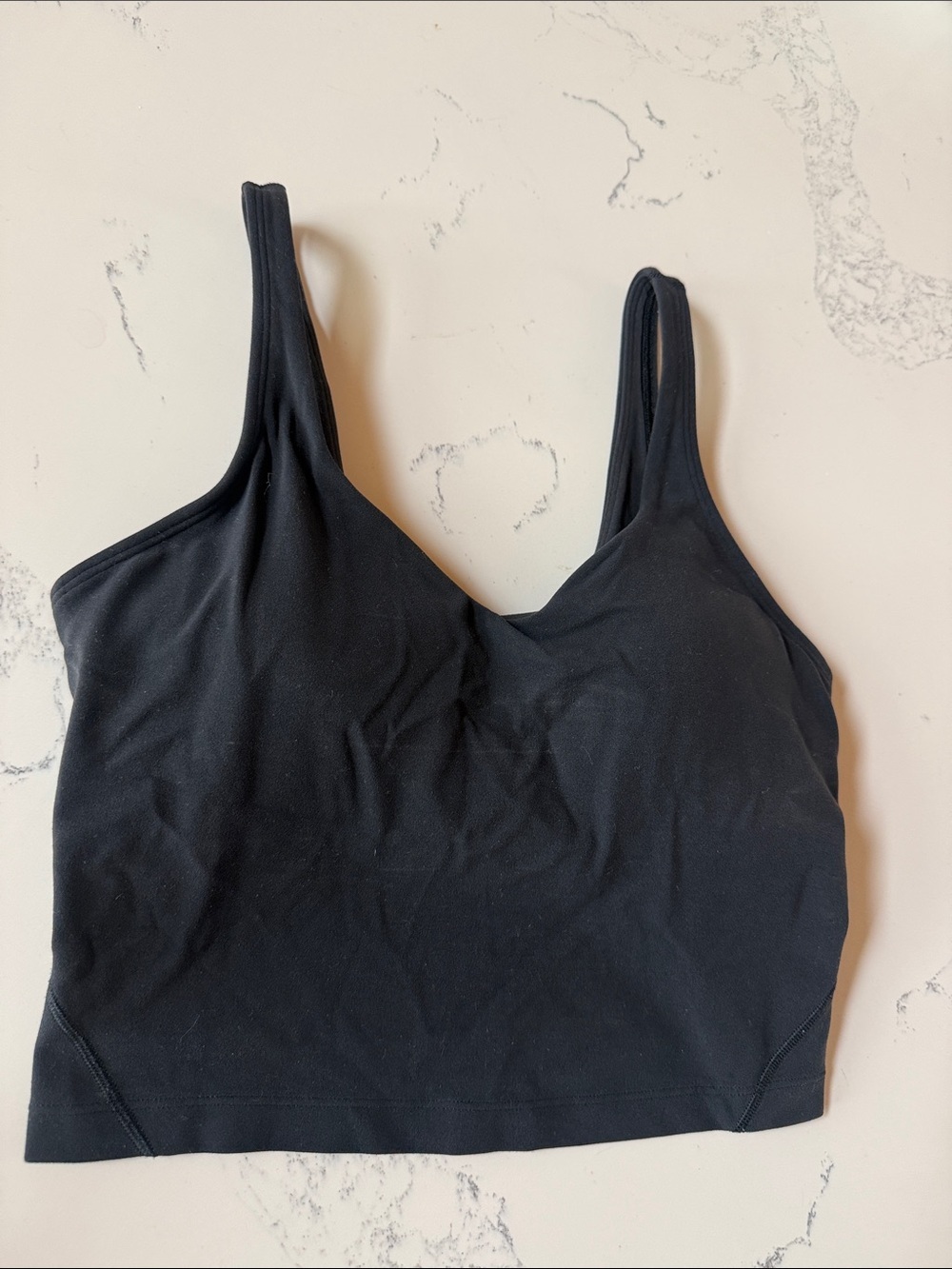 Lululemon Align Tank Top Cropped Black Color Womens Size 6